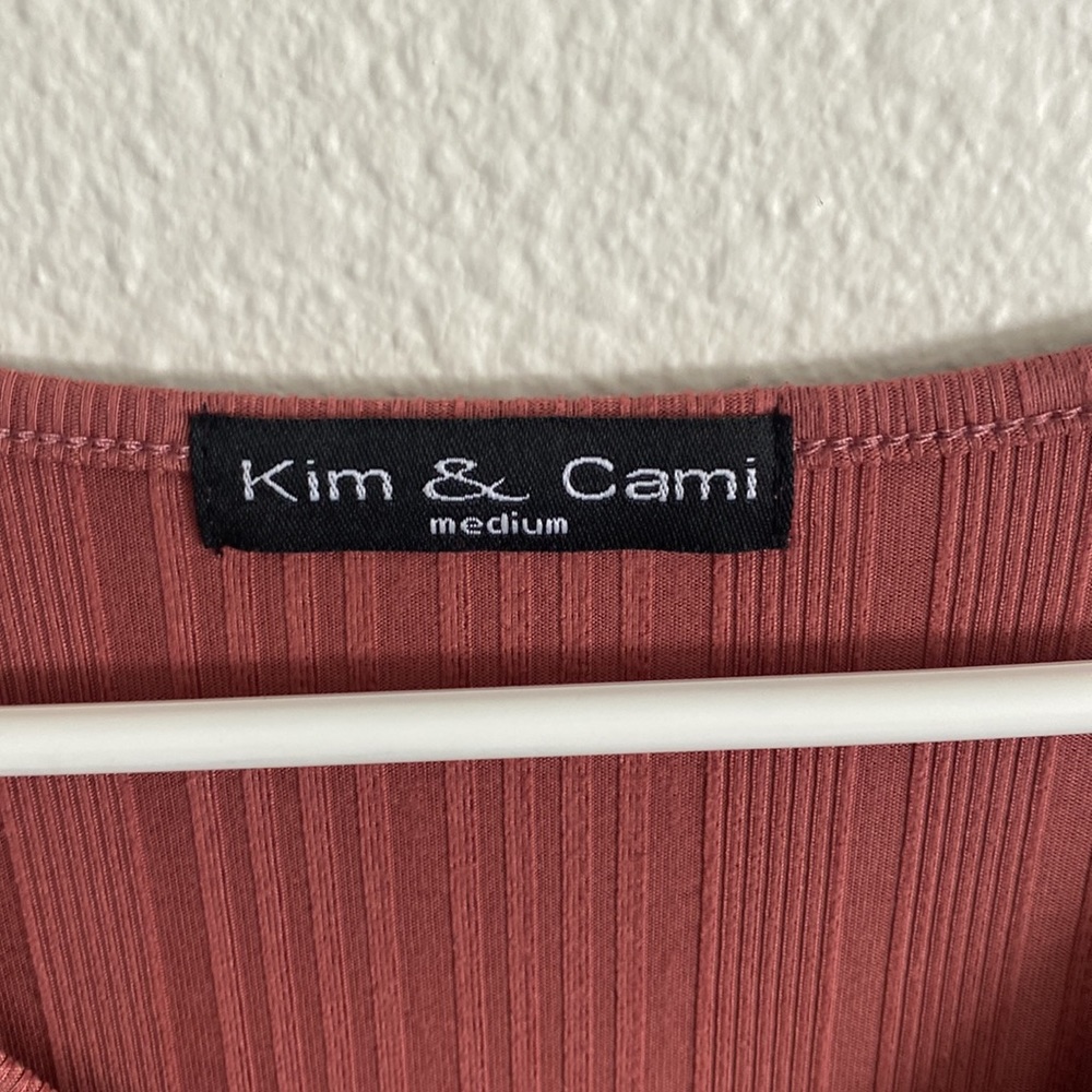 Rose colored tie-front top Nordstrom rack - Picture 5 of 5